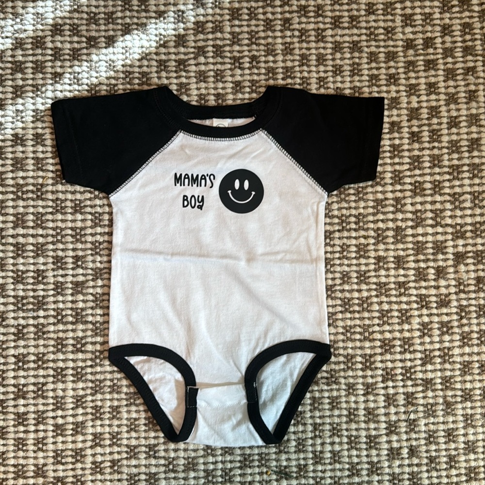 Rabbit Skins custom onesie mamas boy